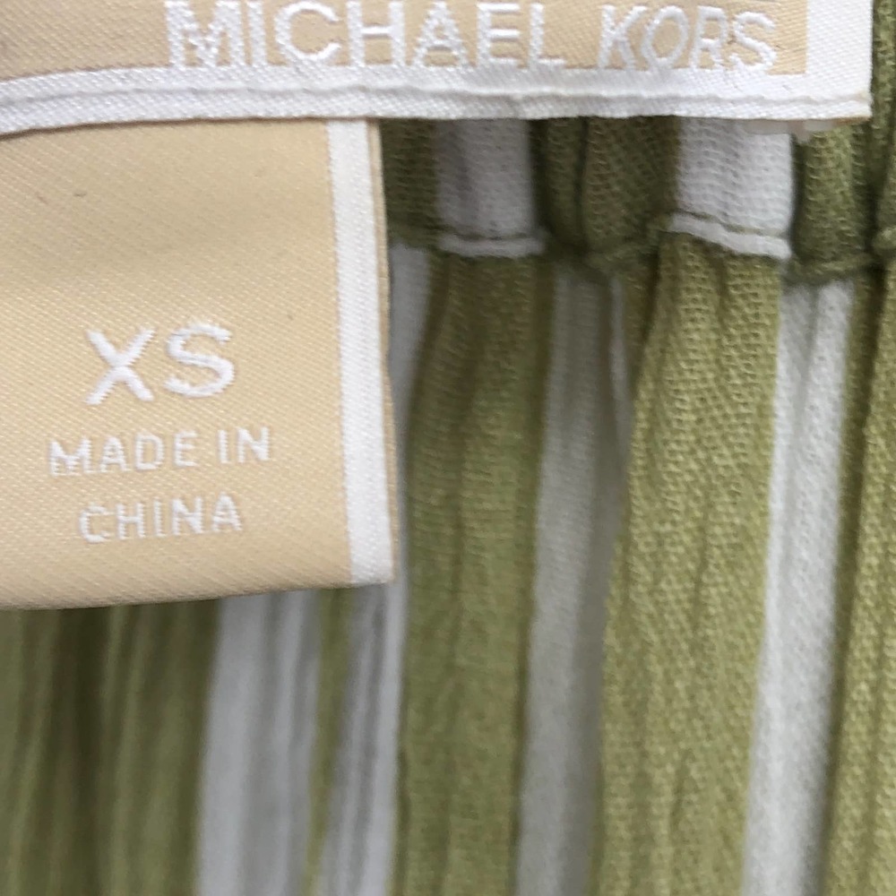 MICHAEL MICHAEL KORS Striped Tie-Sleeve Maxi Dress XS - Picture 10 of 12